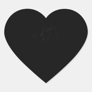 Miniature Schnauzer Heartbeat T-Shirt Heart Sticker