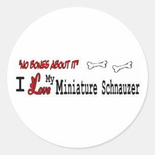 Miniature Schnauzer (I Love) Sticker