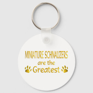 Miniature Schnauzer Key Ring