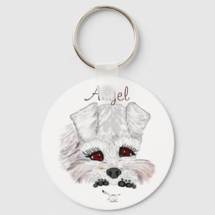 Miniature Schnauzer Key Ring