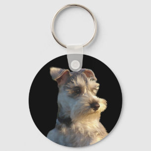 Miniature Schnauzer Keychain