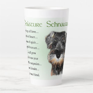 Miniature Schnauzer  Latte Mug