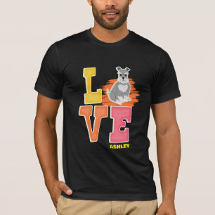 Miniature Schnauzer lovers cute colour T-Shirt