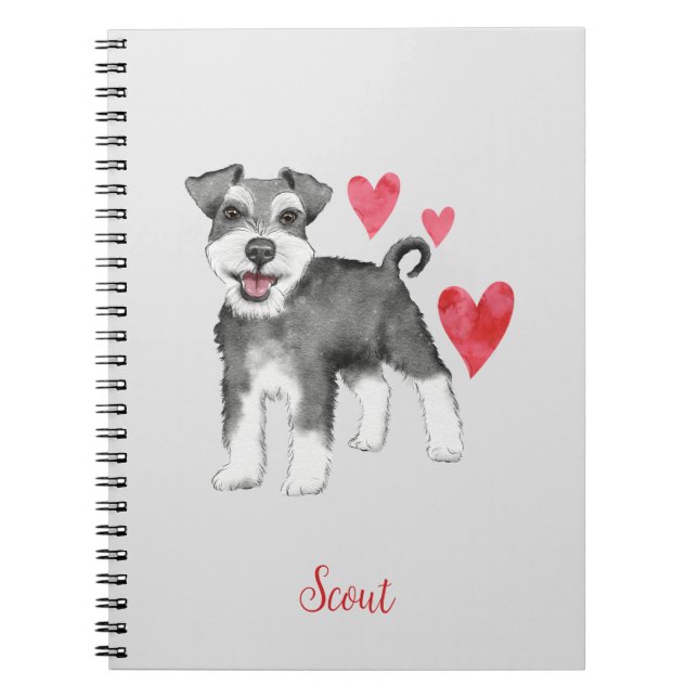Miniature Schnauzer Mini Schnauzer Notebook (Front)