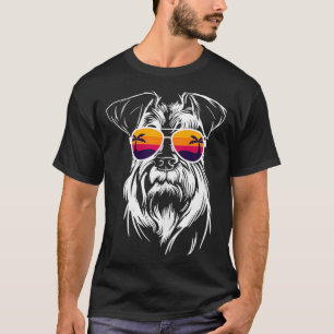 Miniature Schnauzer Miniature Schnauzer dog with s T-Shirt