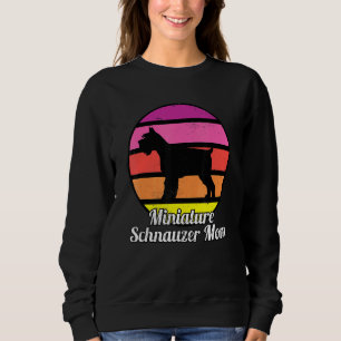 Miniature Schnauzer Mum I Retro Mini Schnauzer Sweatshirt