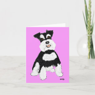Miniature Schnauzer Note Card
