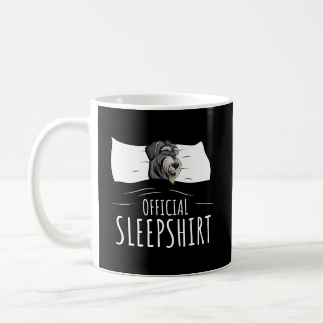 Miniature Schnauzer Pajama Official Sleep Coffee Mug (Left)