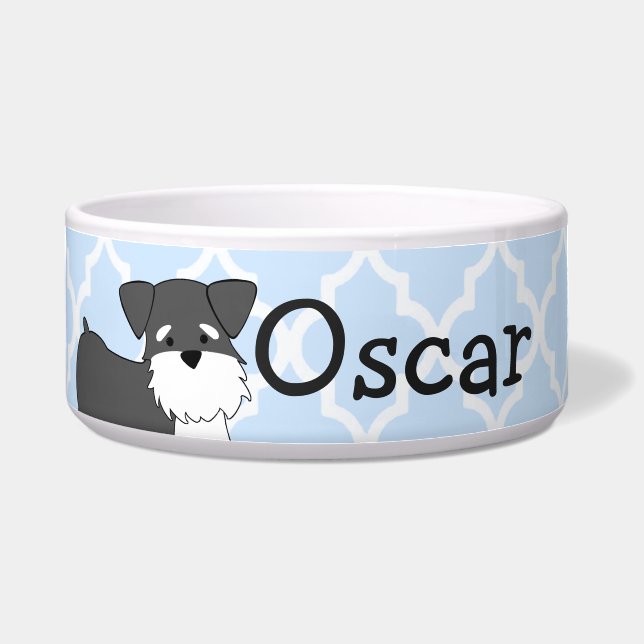 Miniature Schnauzer Pet Bowl (Front)