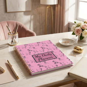 Miniature Schnauzer Pink Planner