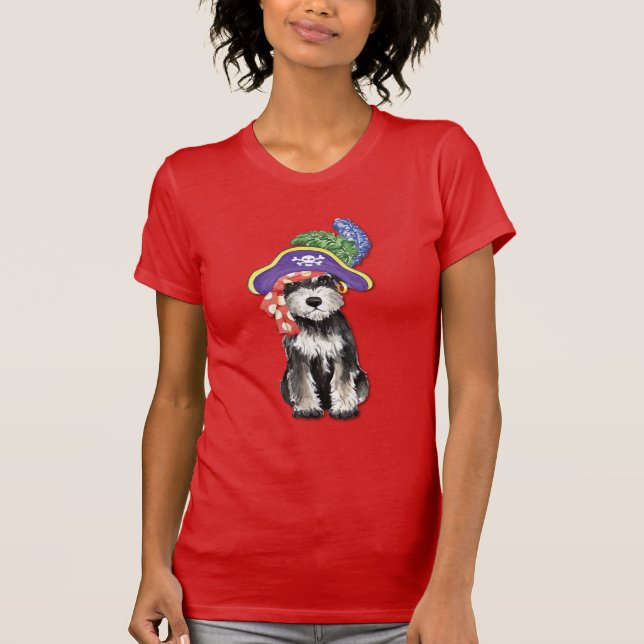 Miniature Schnauzer Pirate T-Shirt (Front)
