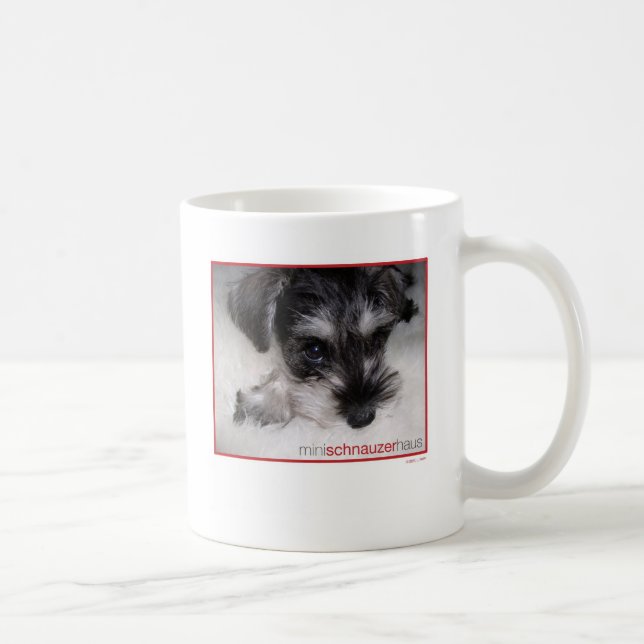 Miniature Schnauzer Pup Coffee Mug (Right)