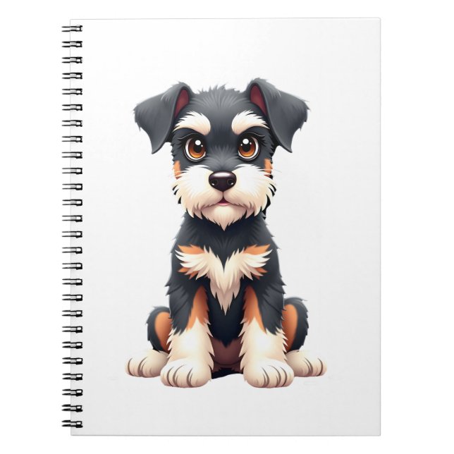 Miniature Schnauzer Puppy  (1) Notebook (Front)