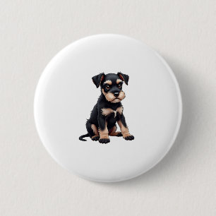 Miniature Schnauzer Puppy  (3) 6 Cm Round Badge