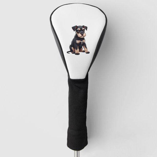 Miniature Schnauzer Puppy  (3) Golf Head Cover (Front)