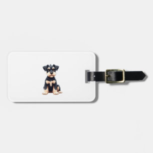 Miniature Schnauzer Puppy (4) Luggage Tag