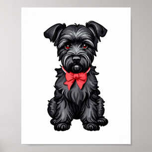 Miniature Schnauzer puppy  Poster