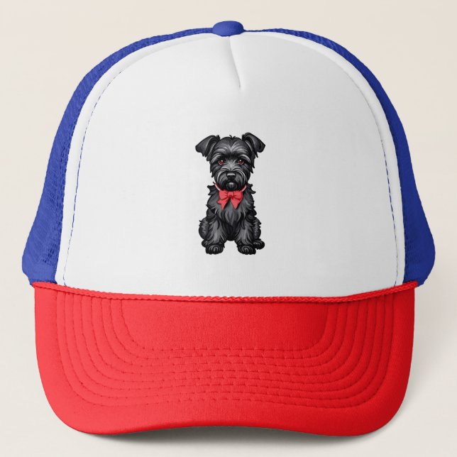 Miniature Schnauzer puppy  Trucker Hat (Front)