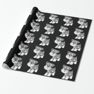 Miniature Schnauzer Puppy Wrapping Paper