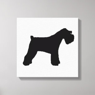 Miniature_Schnauzer silo Canvas Print