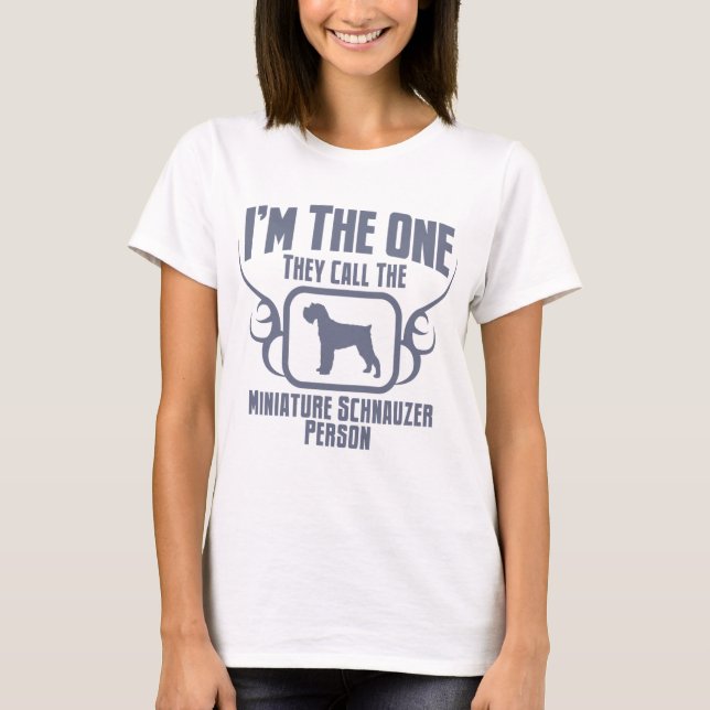 Miniature Schnauzer T-Shirt (Front)