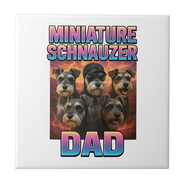 Miniature Schnauzer Tile (Front)