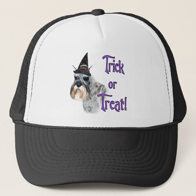 Miniature Schnauzer Trick Trucker Hat (Front)