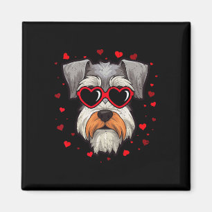 Miniature Schnauzer Valentine Heart Cute Dog Lover Magnet