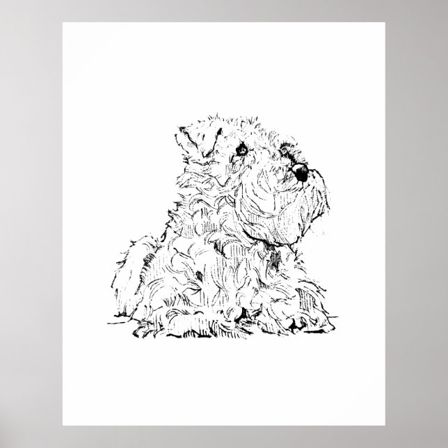 Miniature Schnauzer Wall Art – Minimalist  (Front)