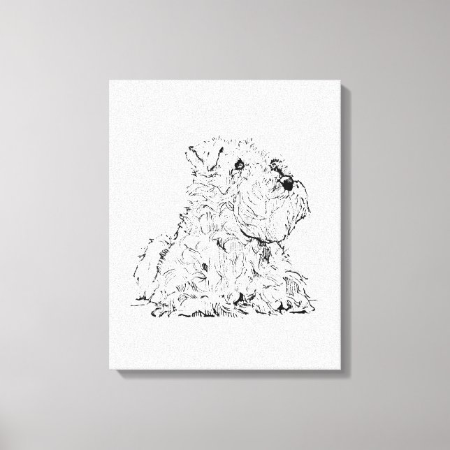 Miniature Schnauzer Wall Art – Minimalist  (Front)