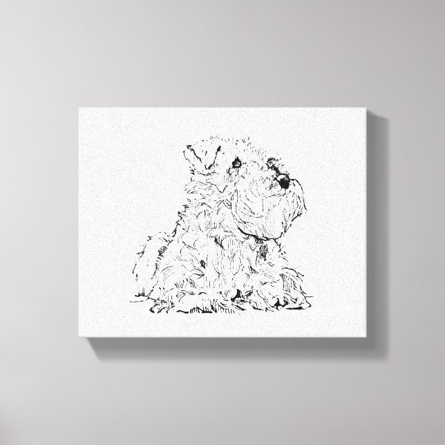 Miniature Schnauzer Wall Art – Minimalist  (Front)