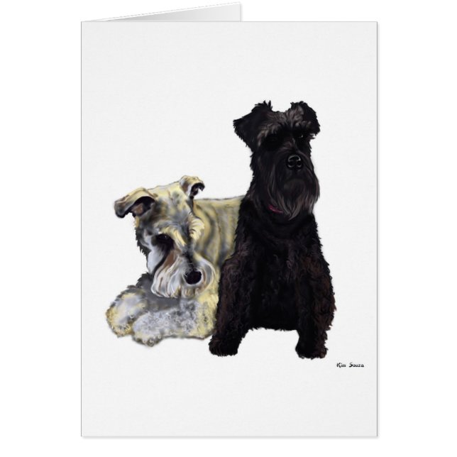 Miniature Schnauzers - Card (Front)