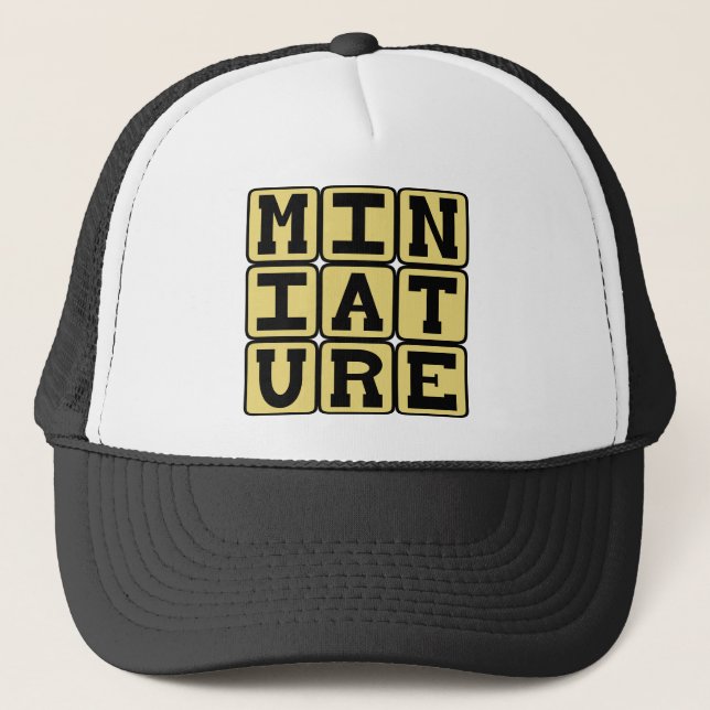 Miniature, Tiny Collectable Trucker Hat (Front)