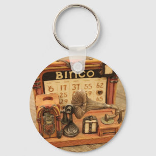 miniature vintage gramophone key ring