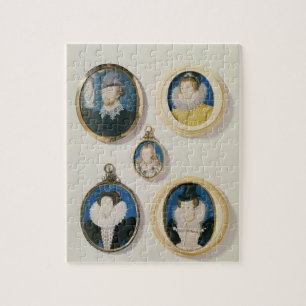 Miniatures, from L to R, T to B: Man with a Hand f Jigsaw Puzzle