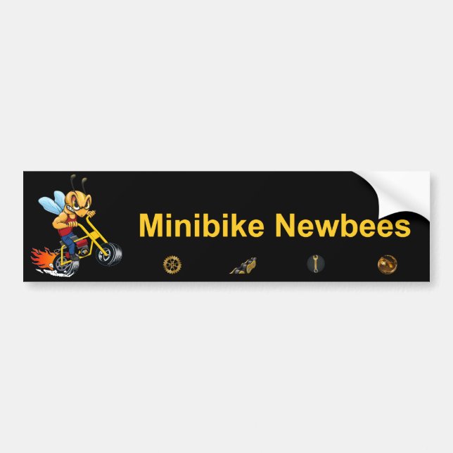 Minibike Newbee Bumper Sticker (Front)