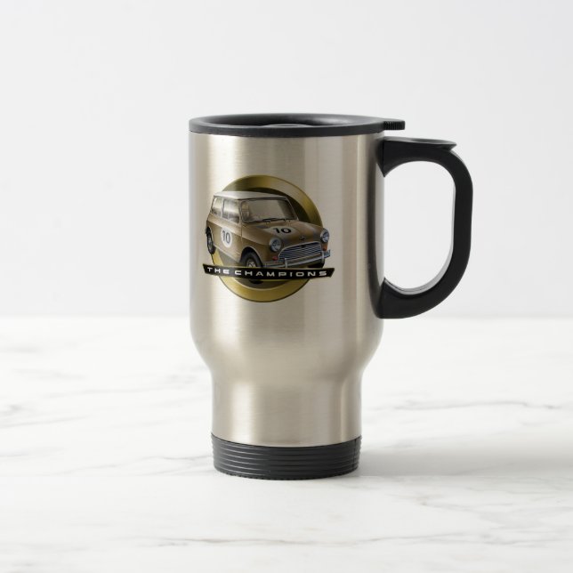 MiniCooper S gold Travel Mug (Right)