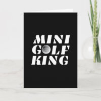 Minigolf King Minigolfer Champion Winner