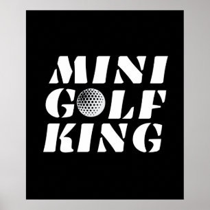Minigolf King Minigolfer Champion Winner Poster