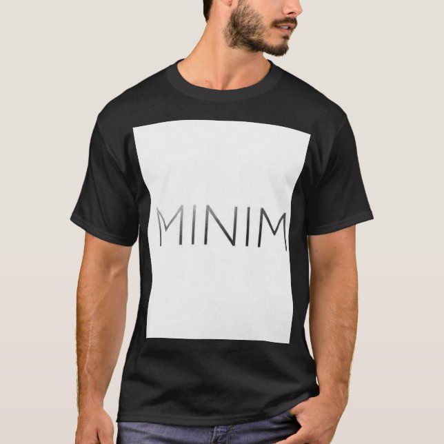 MINIM Minimalist Typography  T-Shirt (Front)