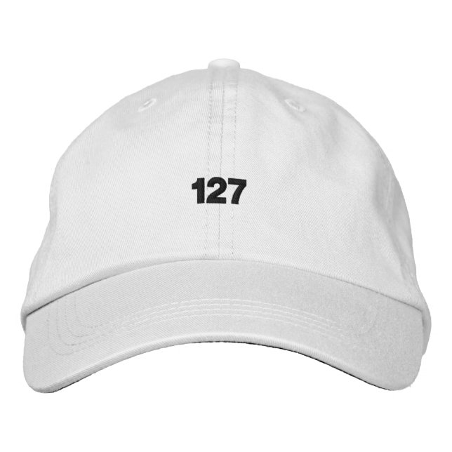 Minimal 127th embroidered hat (Front)