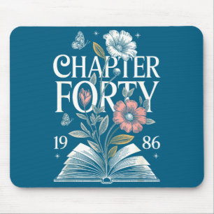 Minimal 1986 Chapter Forty 40th Birthday Mouse Pad