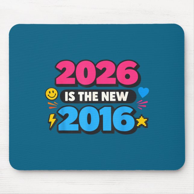 Minimal 2026 New 2016 Internet Nostalgia Mouse Pad (Front)