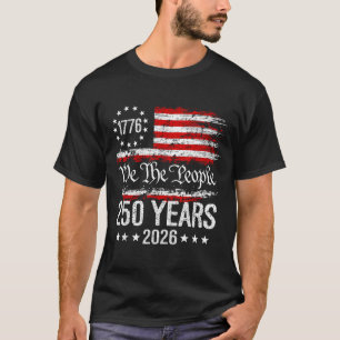 Minimal 250 Anniversary Usa 250th American T-Shirt