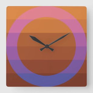 Minimal Abstract Colors Clock