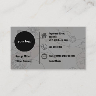 Minimal Abstract Earthy Tones Business Card