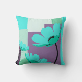 Minimal Abstract Floral Color Therapy Pillow