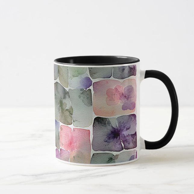 Minimal abstract geometric pattern 54 mug (Right)