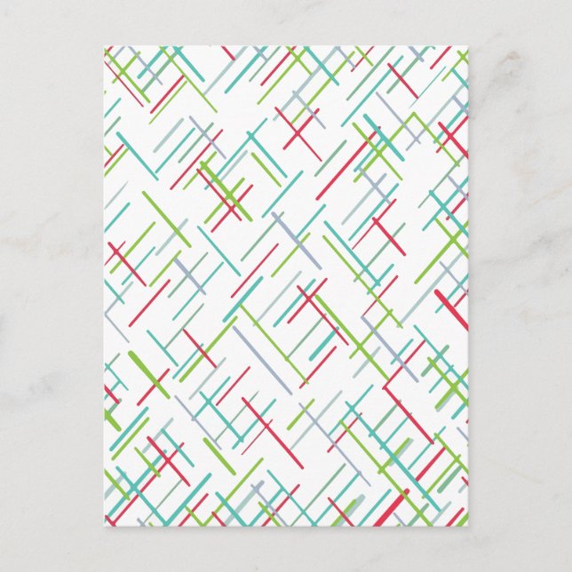 Minimal abstract holiday postcard (Front)