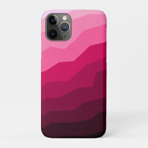 Minimal Abstract Magenta Red Gradient lines Case-Mate iPhone Case